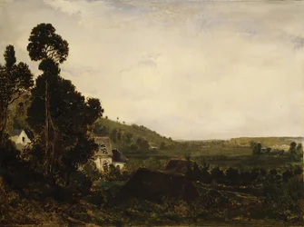 Stará kaple v údolí, ca. 1835.