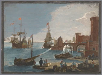 Pohled na přístav s loděmi a čluny na vodě 11. Vüe ​​​​Maritime (název na objektu)