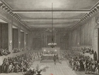Pařížská komuna uděluje 15. ledna 1790 Angličanovi C. J. W. Neshamovi meč a občanskou korunu.