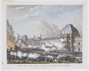 Útok na palác Tuileries dne 10. srpna 1792, c. 1800