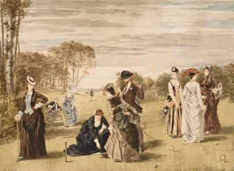 Kroketová hra, 1874.