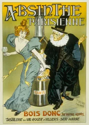Francouzská reklama Pierre Henri Gelis-Didot a Louis Malteste na "Absinthe parisienne" c. 1900 (plakát)