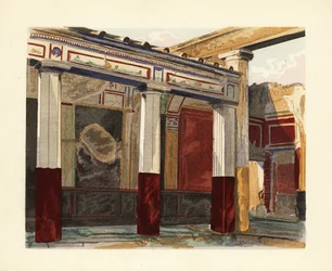 Rhodský peristyl Domu stříbrné svatby, Dům stříbrné svatby, Pompeje