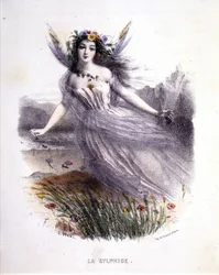 Fairy: The Sylphide - v „Mytologických ženách“ od Mery a Foelixe, ill. od G. Staala, ed. od Goueta