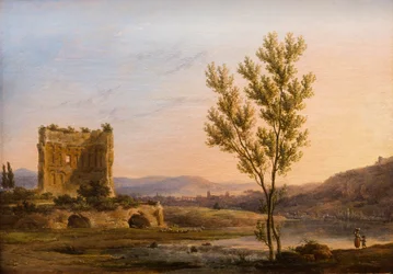 Pohled na okolí Říma, 1819 (olej na plátně)