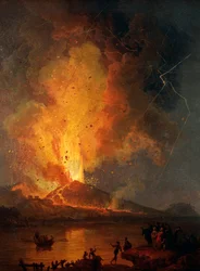 Pohled na erupci Vesuvu