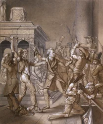 Alexandre Lenoir se postavil proti revolucionářům, když chtěli zničit hrob francouzského krále Ludvíka XII. v královské bazilice Saint Denis v roce 1793, v době francouzské revoluce