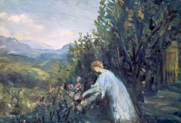 Dáma v zahradě, 1909-1911.