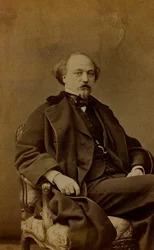 Portrét Jean Pierre Alexandre Antigna, francouzský malíř; vizitka