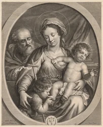 Svatá rodina a S. John.