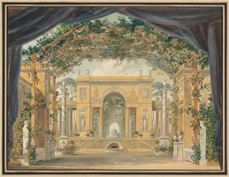 Dekorace popravena k narozeninám Jeho Veličenstva krále vestfálského, 1811.