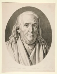 Benjamin Franklin, podle sochy Jean-Antoine Houdona