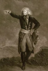 Napoleon Bonaparte jako vrchní generál italské armády (1796-1797) - rytina Pierre Michel (Pierre-Michel) Alix (1762-1817)