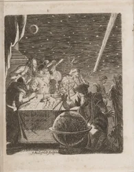 Pozorování nebes ve věku Galilea z: Of Importance of the Comets, 1681