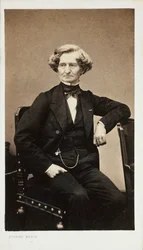 Portrét skladatele Hectora Berlioze 1803-1869, cca 1860.