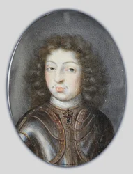 Miniatura Karla XI., švédského krále, cca 1675-80 (kvaš)