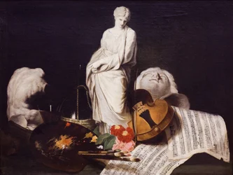 Umělcova fantazie,1701-50 (olej na plátně)
