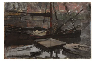 Studie pro "Stadhouderskade", kolem 1899 (olej na plátně)