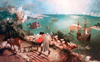 Krajina s pádem Ikara, kolem roku 1555