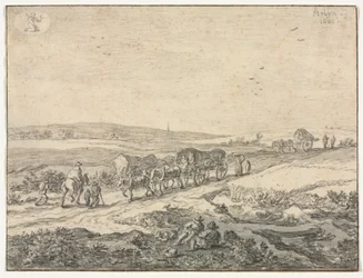 Srpen: Krajina s vozy, kolem roku 1655.