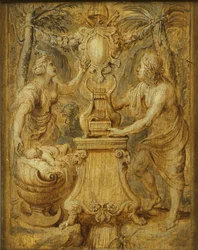 Obálka Matthiase Casimiris Sarbieviiho. Lyricorum Libri IV od Macieje Kazimierze Sarbiewského, 1632.