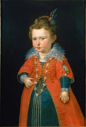 Eleonora Gonzaga 1598-1655 ve věku dvou let, ca. 1600.