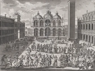 The Carnival of Venice, from: Thesaurus of Antiquities and Historys of Italy, sv. 9, 1722
