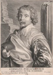 Cornelius Poelenbourch, holandský malíř nezletilých, lidské postavy
