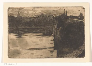 Most St Servaas v Maastrichtu Most přes řeku ve městě