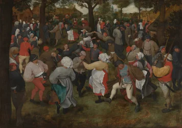 Svatební tanec, asi 1566 (olej na dřevě)