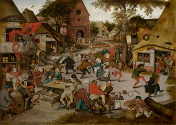Kermesse svátku svatého Jiří (olej na desce)