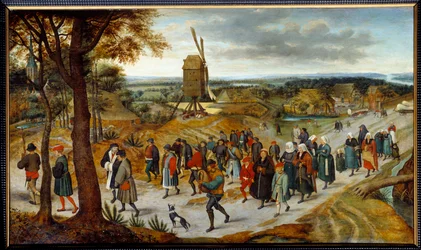 Svatební průvod od Pietera Brueghela II. mladšího, známého jako Brueghel d