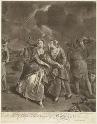 Herečka Susannah Maria Cibber jako Cordelia