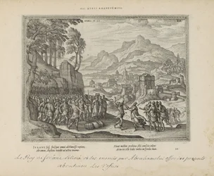 Abraham en de koning van Sodom Buď tato železná zeď (název na předmětu) Posvátné emblémy a hlavní historie obou zákonů (Oude Testament) (název série) Obrázky a figurky knih (název série)