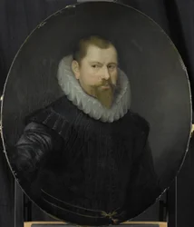 Portrét Cornelis Matelieff mladší, ředitel rotterdamské komory Nizozemské východoindické společnosti, zvolen 1602