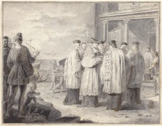 Paulinus, kardinál a patriarcha Aquileia, přenáší své sídlo do Grada