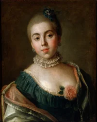 Portrét hraběnky Anny Golitsyny, baronky Stroganové, 1759.