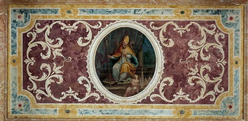 Přední oltář svatého Geminiana, 1727 (scagliola)