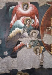 Poslední soud, detail andělů - Freska
