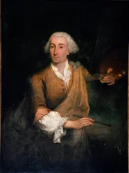 Portrét malíře Francesca Guardiho (1712-1793) ve věku 52 let Obraz Pietro Longhi (1702-1785) 1764 Sun. 132x100 cm Benátky, Ca 