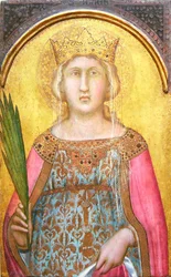 Svatá Kateřina Alexandrijská, krátce po roce 1342.