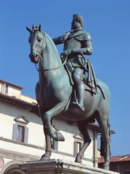 Památník Ferdinanda I. de Medici, Piazza della SS Annunziata, Florencie, cca 1602-08 (bronz)