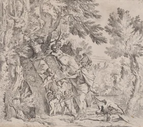 Venuše dává zbraně Aeneovi, ca. 1638-40.