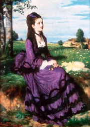 Dáma ve fialovém, 1874