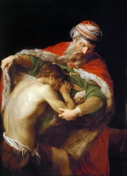 Podobenství o marnotratném synovi - Podobenství o marnotratném synovi - Pompeo Girolamo Batoni (1708-1787). olej na plátně