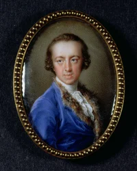 Portrét Horace Walpole, (1717-97)
