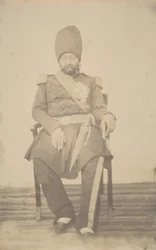 Portrét Ardeshira Mirzy, strýce krále, 1840-60s.