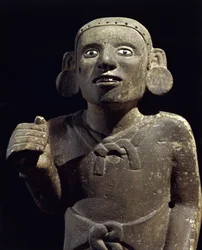 Předkolumbovská civilizace: socha aztéckého kněze