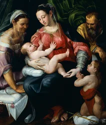 Svatá rodina, Prospero Fontana (1512-1597).