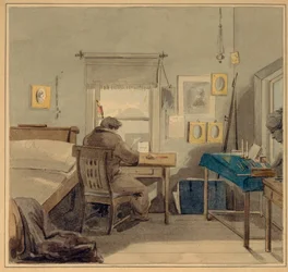V práci. V domě Pavla Nashchokina, 1824